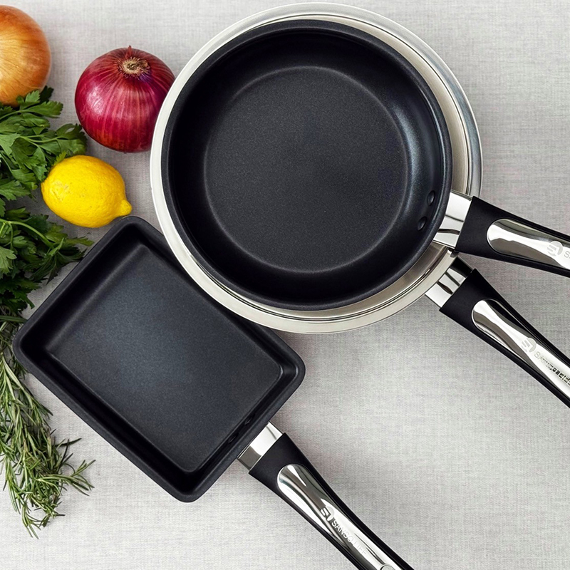 Wok Pan 24cm (With Stainless Lid), , large