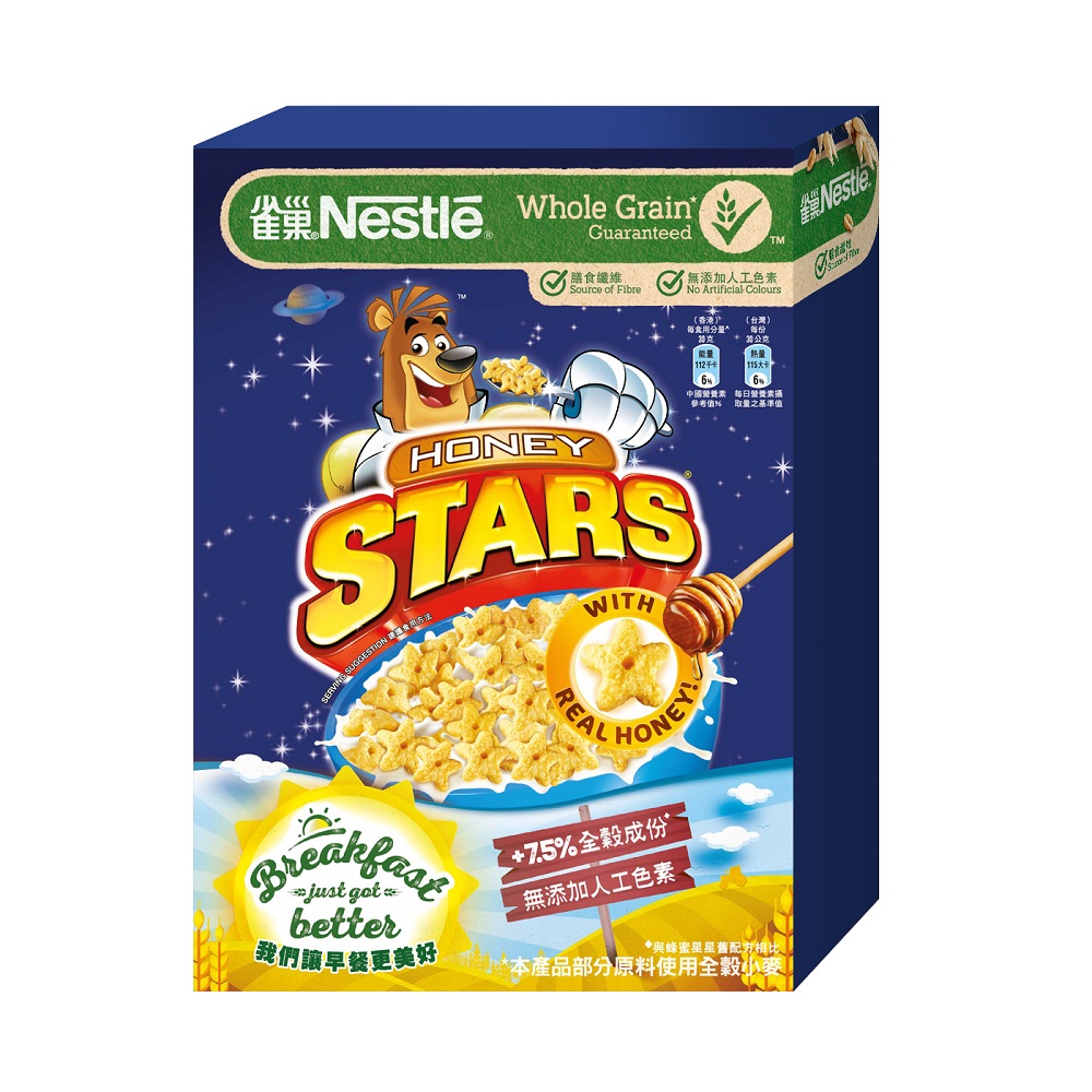 雀巢蜂蜜星星穀類早餐脆片150g, , large