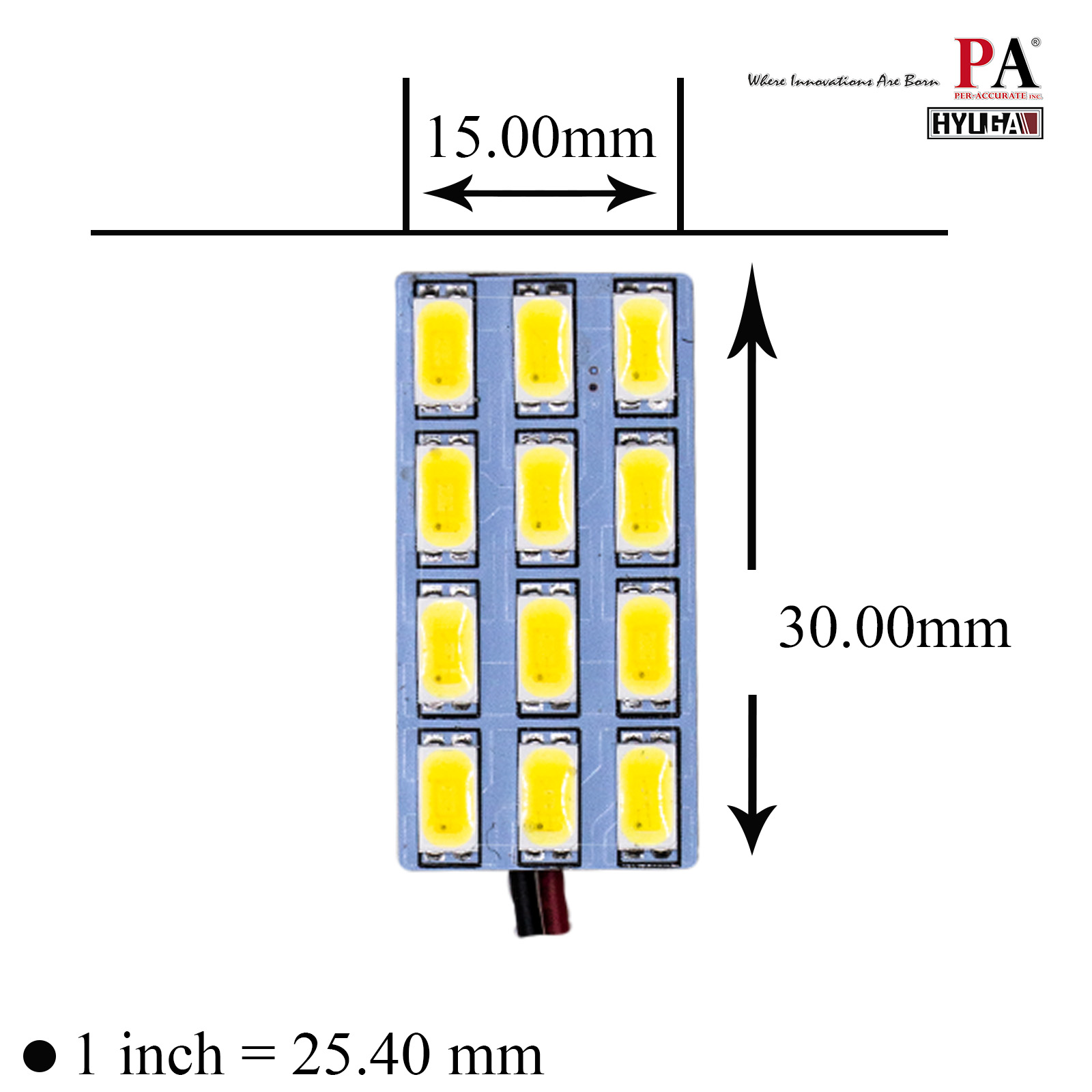 QF3｜LED燈板 12晶 雙尖通用底座, , large
