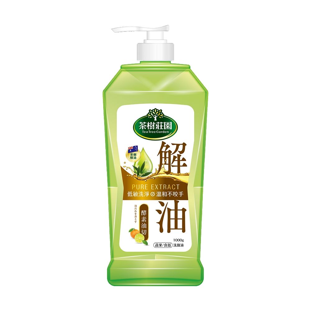茶樹莊園雙效蔬果食器洗滌液-酵素油切, , large