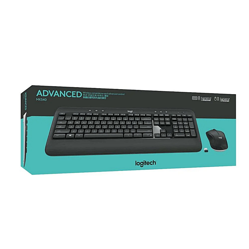 【 Logitech 羅技 】MK540 無線 鍵盤滑鼠組 纖薄設計 靜音按鍵, , large