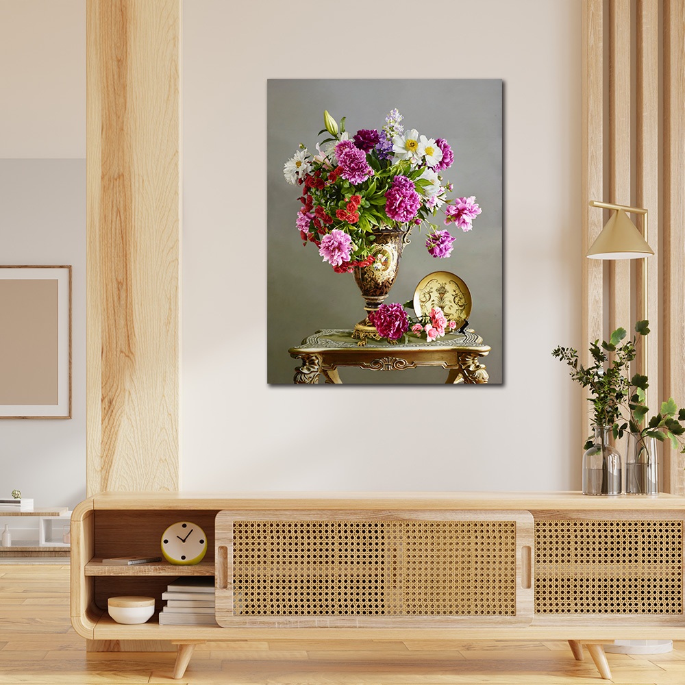 【御畫房】花開吉祥 國家一級畫師手繪油畫60&times;80cm(VF-155), , large