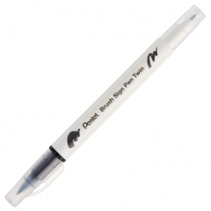 【 Pentel 飛龍 】雙頭柔繪筆 10支/盒 SESW30C   -  多款可選, , large