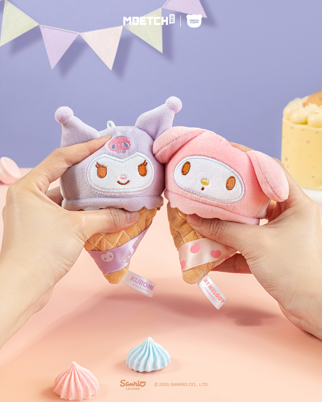 【際洋文化】Sanrio characters雪糕筒系列毛絨捏捏樂, , large