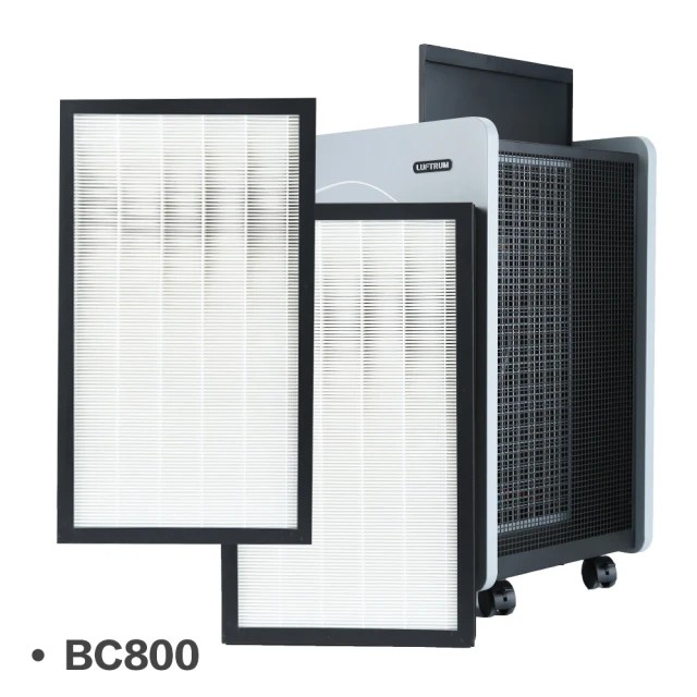 【LUFTRUM 瑞際】電漿除菌空氣清淨機BC800專用濾網(HEPA H13 濾網 2片/組), , large