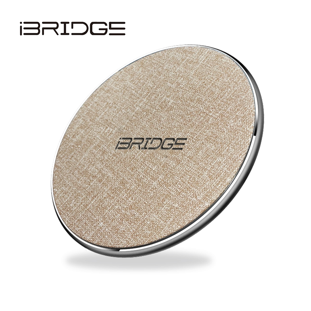 iBRIDGE 10W+蘋果7.5W快充Qi標準無線充電板-咖啡, , large