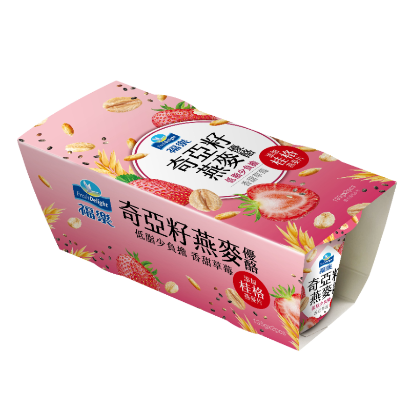 福樂燕麥草莓優酪150g, , large
