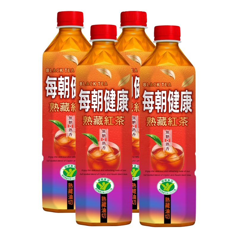 每朝健康熟藏紅茶(無糖) 650ml, , large
