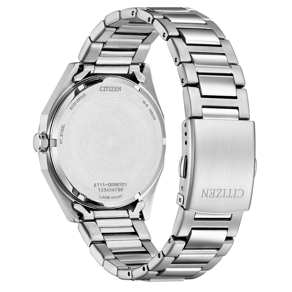 CITIZEN 星辰 光動能八角形格紋面手錶 BM7630-80L, , large