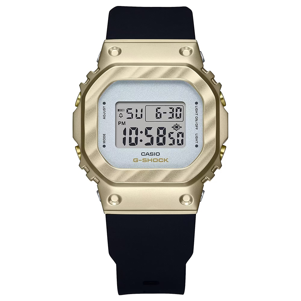 CASIO 卡西歐 G-SHOCK 香檳金系列 方型電子手錶 GM-S5600BC-1, , large