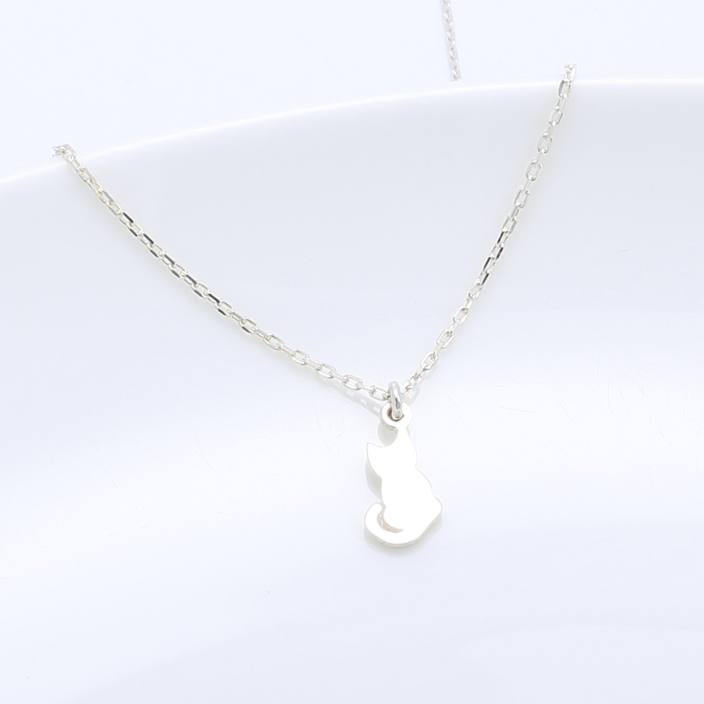 【Angel & Me】Lucky Cat Kitten Meow s925 sterling silver necklace birthday gift, , large