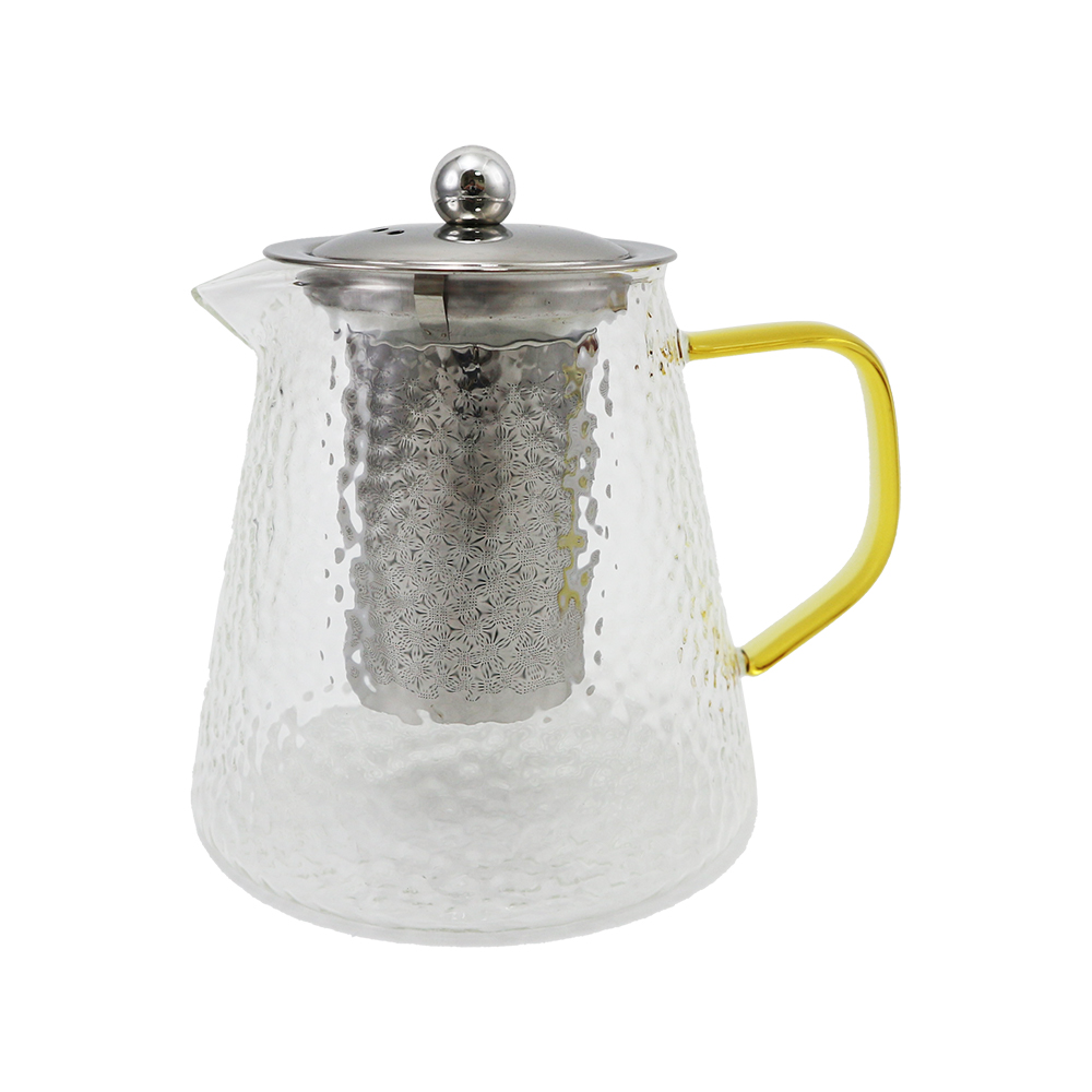 milomix 錘紋耐熱玻璃泡茶壺-900ml-1入, , large