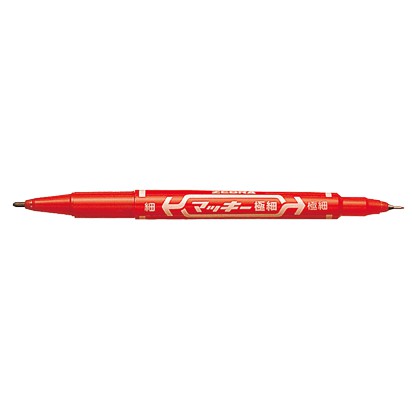 ZEBRA斑馬(利百代)  MO-120-MC 油性極細雙頭筆(多色)紅, , large