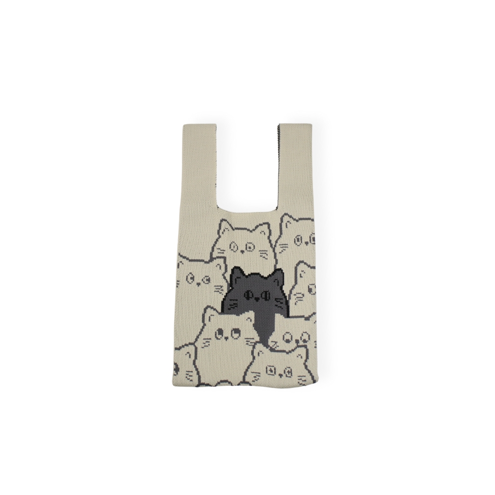 【YUN SELECT】 Knitted handbag, , large