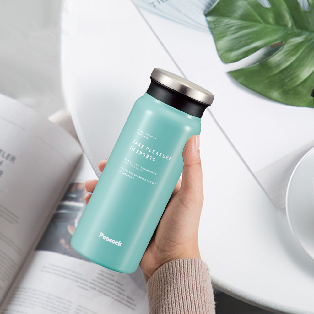 【日本孔雀Peacock】商務休閒不鏽鋼保冷保溫杯600ML(防燙杯口設計), , large