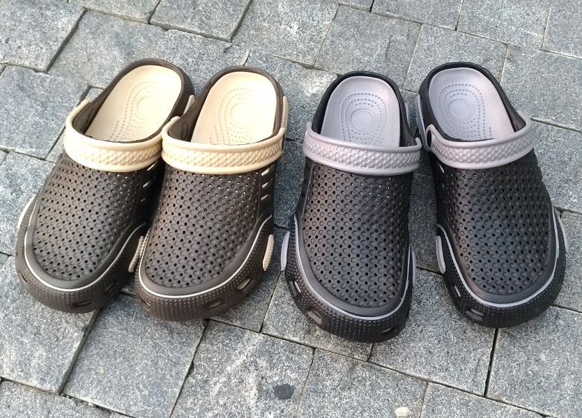 [e shoe store] Gardener shoes/Bush shoes/Croco shoes/Waterproof slippers for men Brown 25.5CM, , large