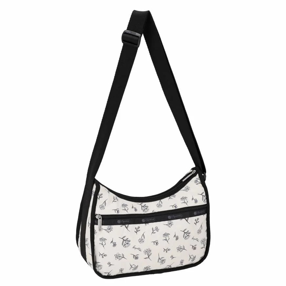 Lesportsac Classic Hobo 經典斜背包 側背包 旅用通勤包 送禮 禮物 推薦 女包(素描花卉), , large