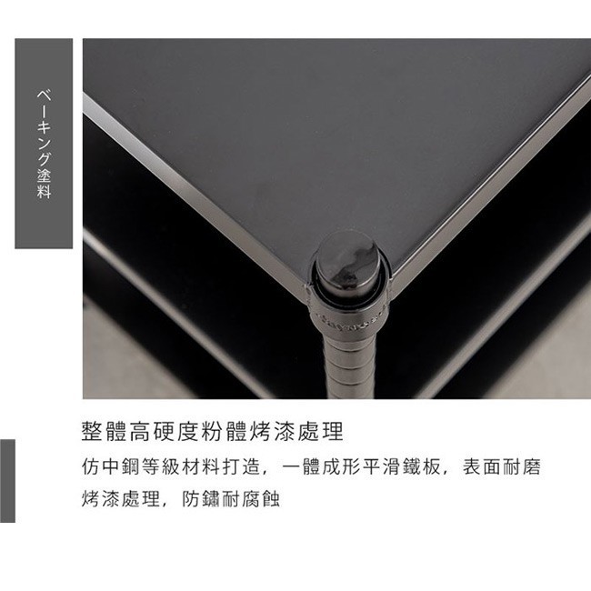 【Y HOUSE】90x45x75cm two-layer hole-free iron plate storage rack rack iron rack - paint white, , large