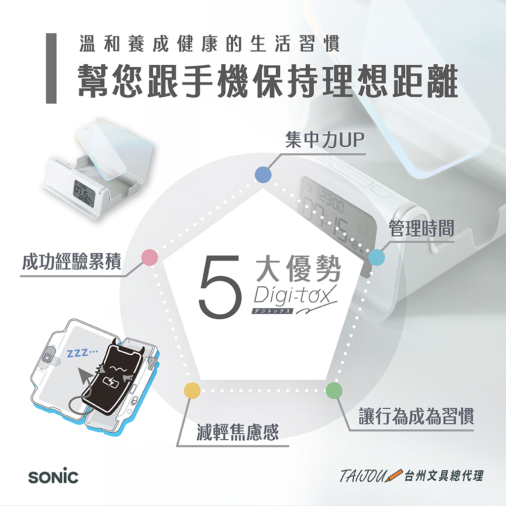 【龍品文創】DG-2618 數位排毒定時手機盒 手機上鎖盒子, , large