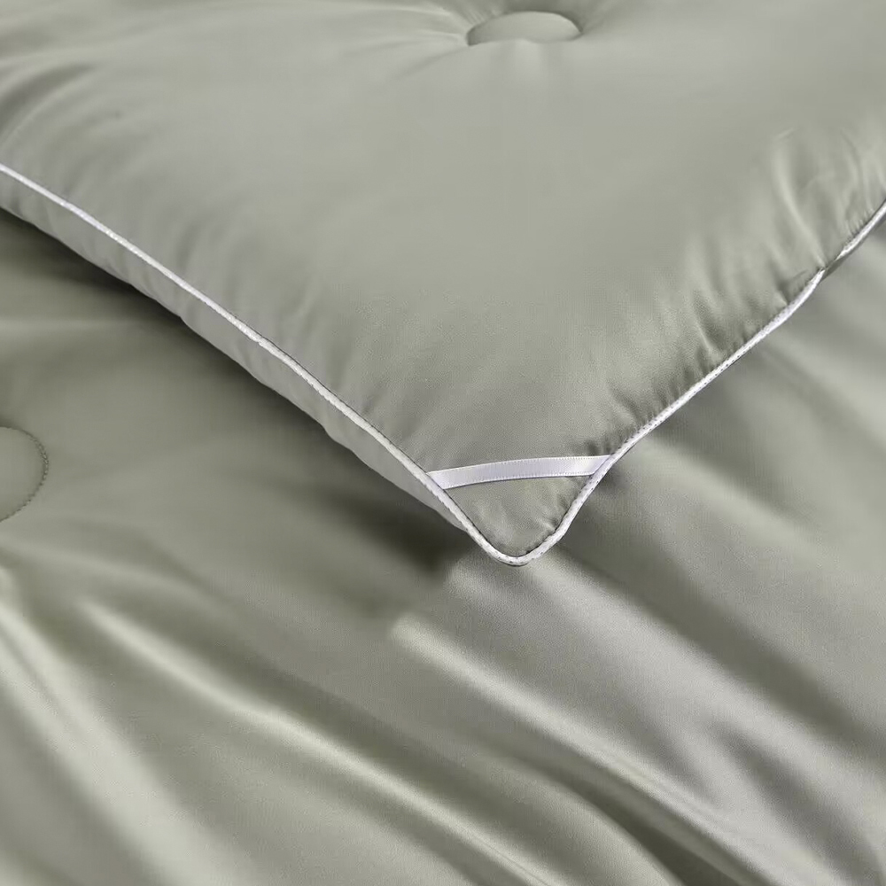 【Betrise】Mint Green-Top 300 Woven Lyocell Fiber Graphene Technology Antibacterial Feather Velvet Warm Winter Quilt (Extended 8x7 Feet), , large