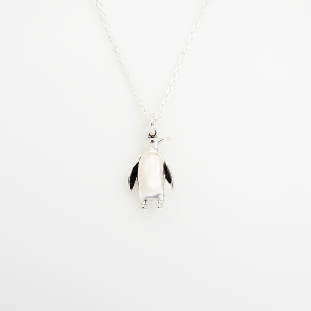 【Angel & Me】Lucky penguin s925 sterling silver necklace Birthday gift, , large