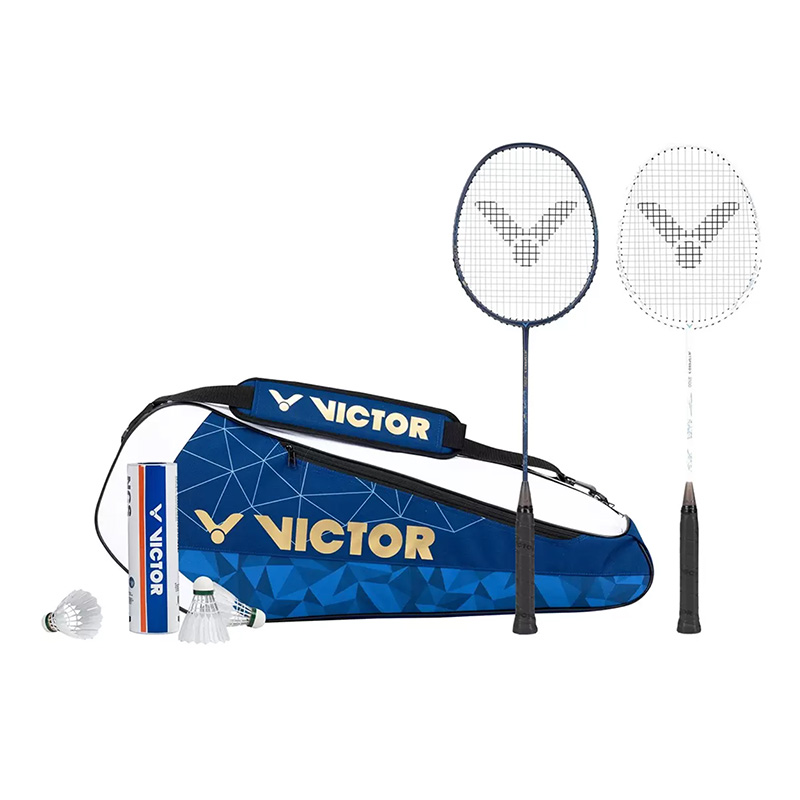 Victor 羽球拍家庭組 (球拍*2+拍袋*1+碳音球6入), , large