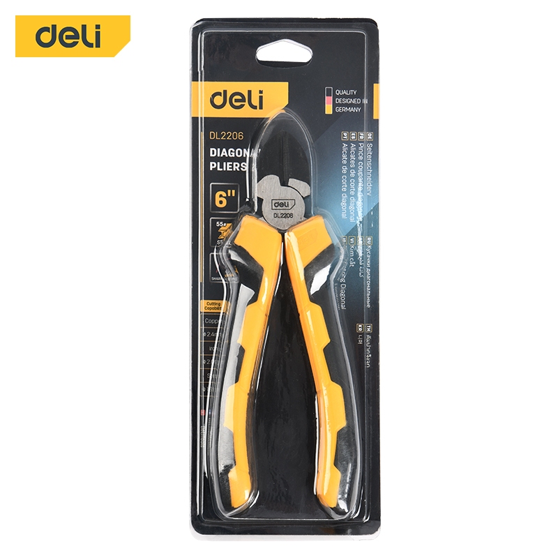 【deli tools】 6" Diagonal Cutting Pliers PRO Series, , large