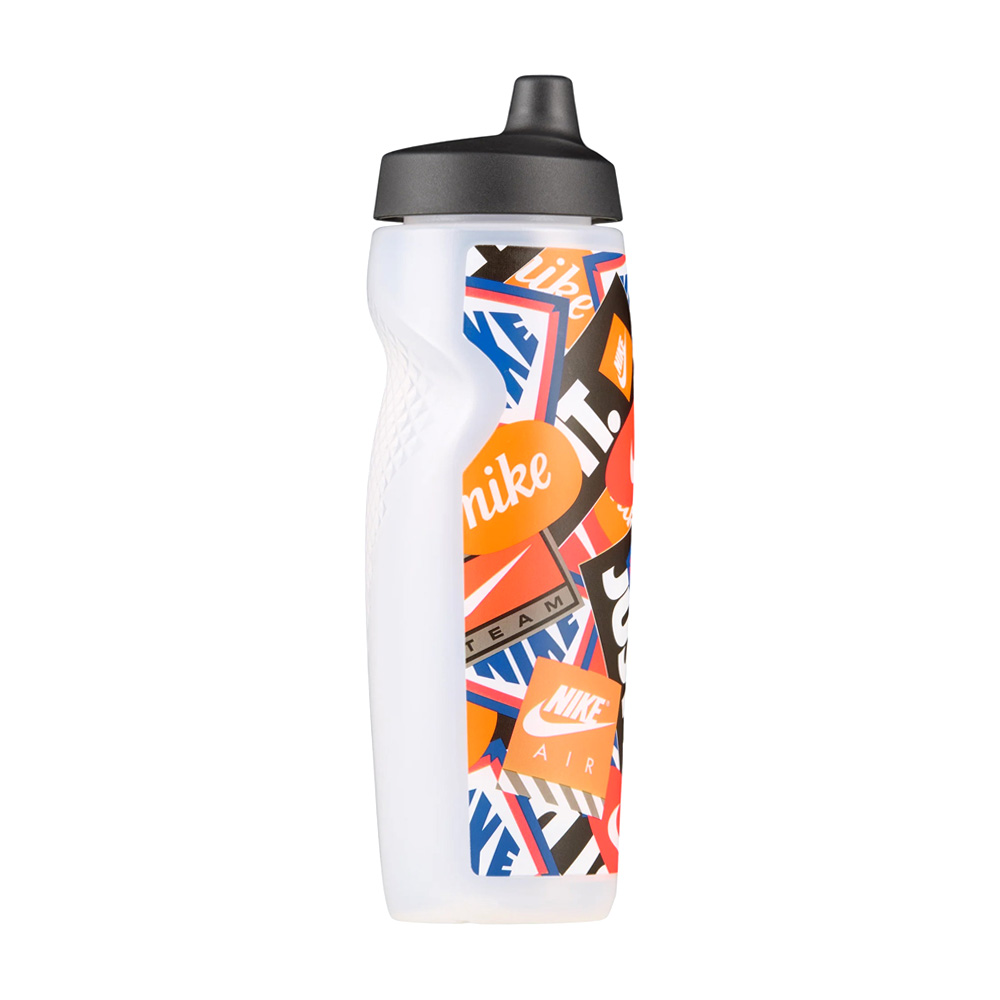 NIKE REFUEL BOTTLE 擠壓水壺 GRAPHIC 24OZ/700ml 運動水壺 快速補水 好拿握 N100995691824白橘, 白橘, large