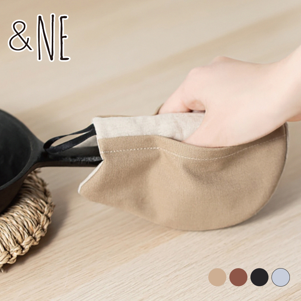 【&NE】Japan-Made Cat-Shaped Heat-Resistant Trivet (Also Usable as Oven Mitt) &ndash; Brown, , large