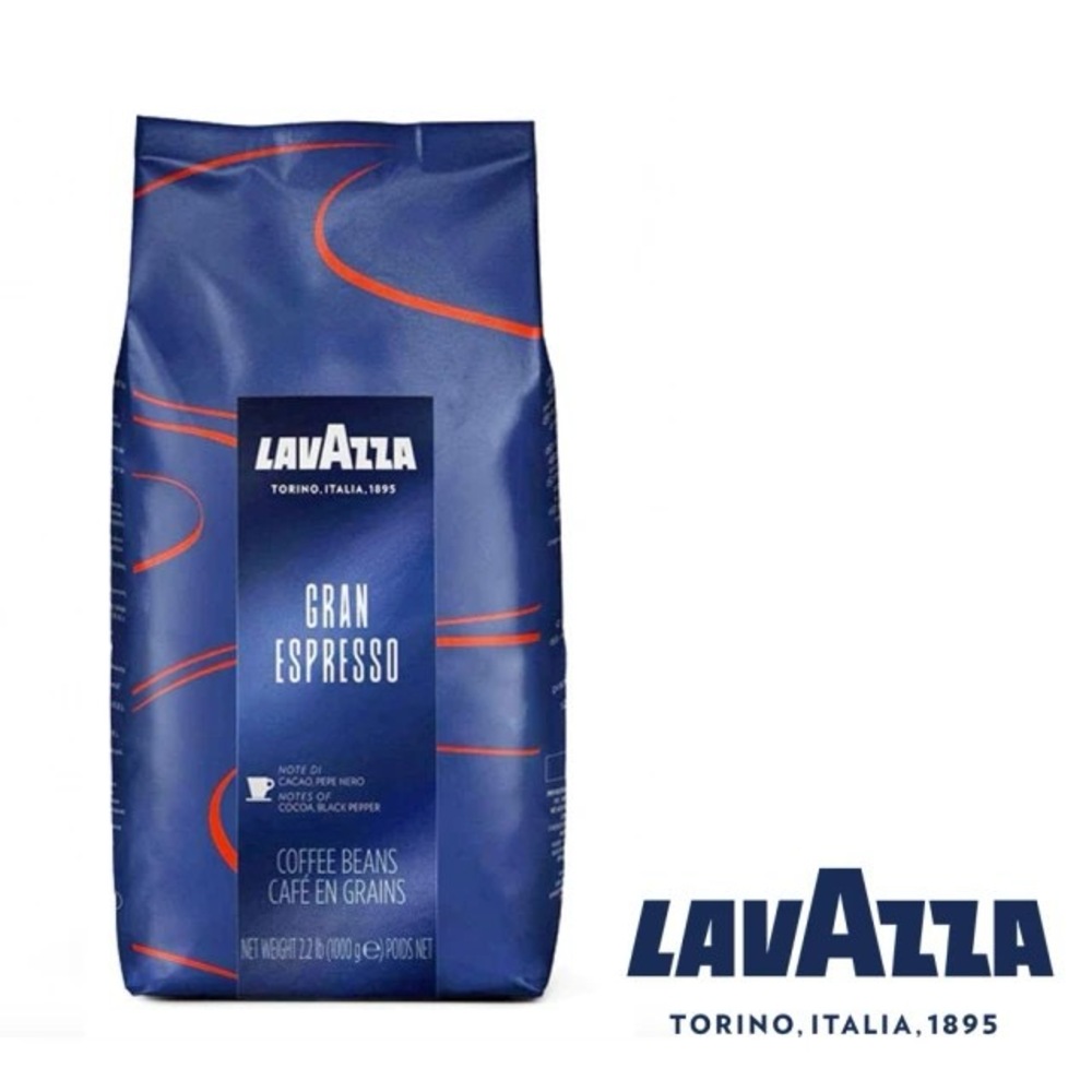 【LAVAZZA】 Gran Espresso 經典特濃義式咖啡豆 2.2磅/1kg/包, , large