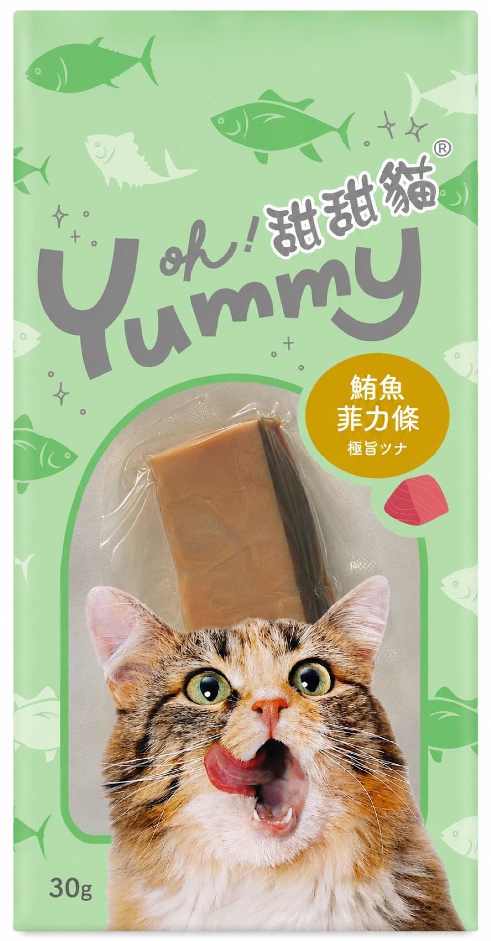 【拉拉寵物小舖】OH! Yummy 甜甜貓菲力魚條 30g 貓零食 貓魚條 成分簡單 美味 好吃 貓點心, , large
