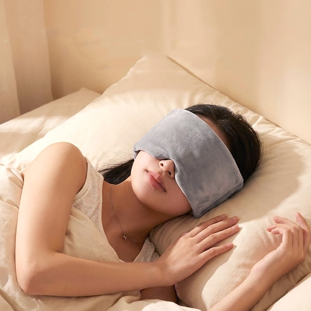 【上手家居】安眠遮光重力眼罩-黑色(遮光眼罩/睡眠眼罩/舒眠眼罩), , large