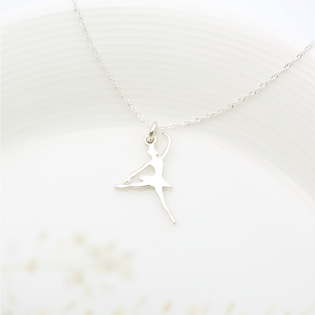 【Angel & Me】Ballet Dance s925 sterling silver necklace birthday gift, , large