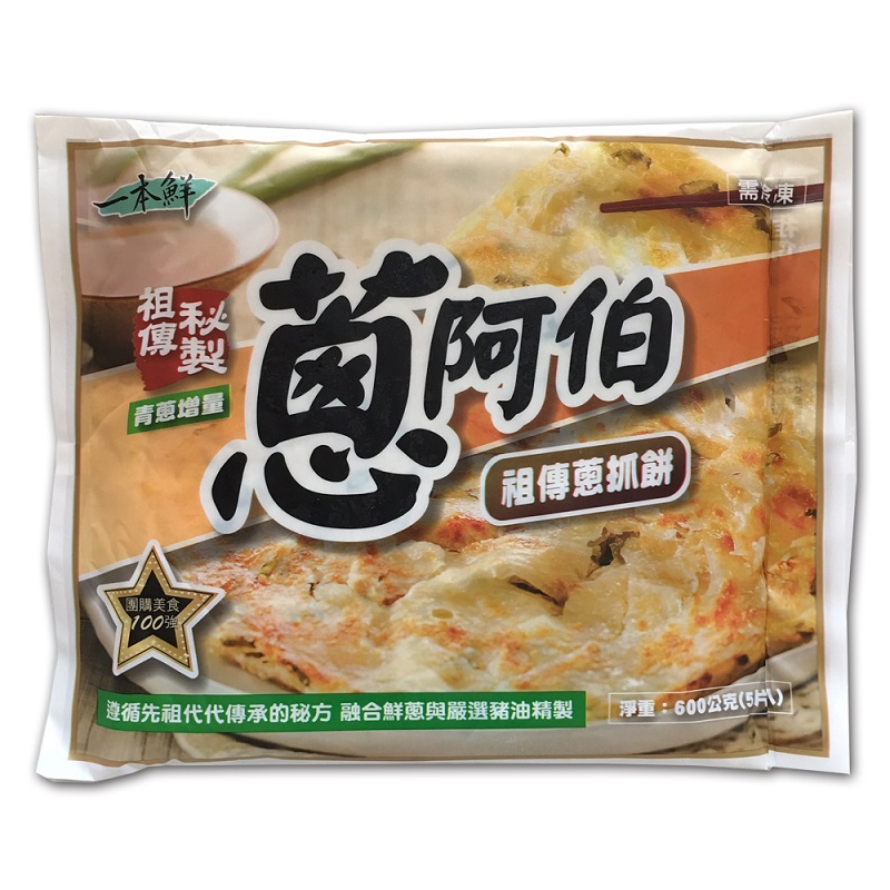蔥阿伯祖傳蔥抓餅-600g, , large