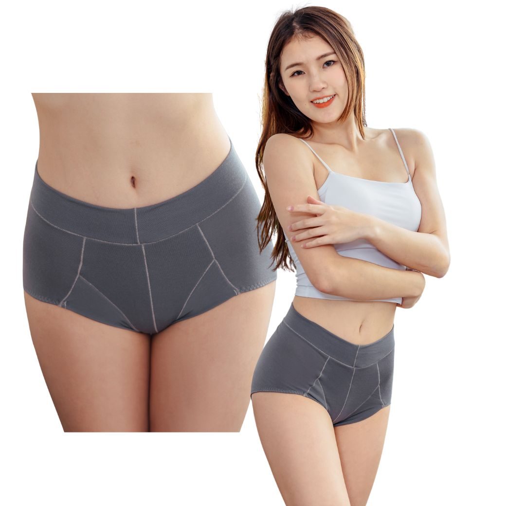NEONER Tencel high waist anti-bacterial underwear -pink complexion, , large