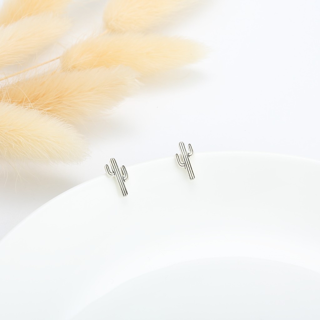 【Angel & Me】Cactus s925 sterling silver Post earrings Valentine Day gift, , large