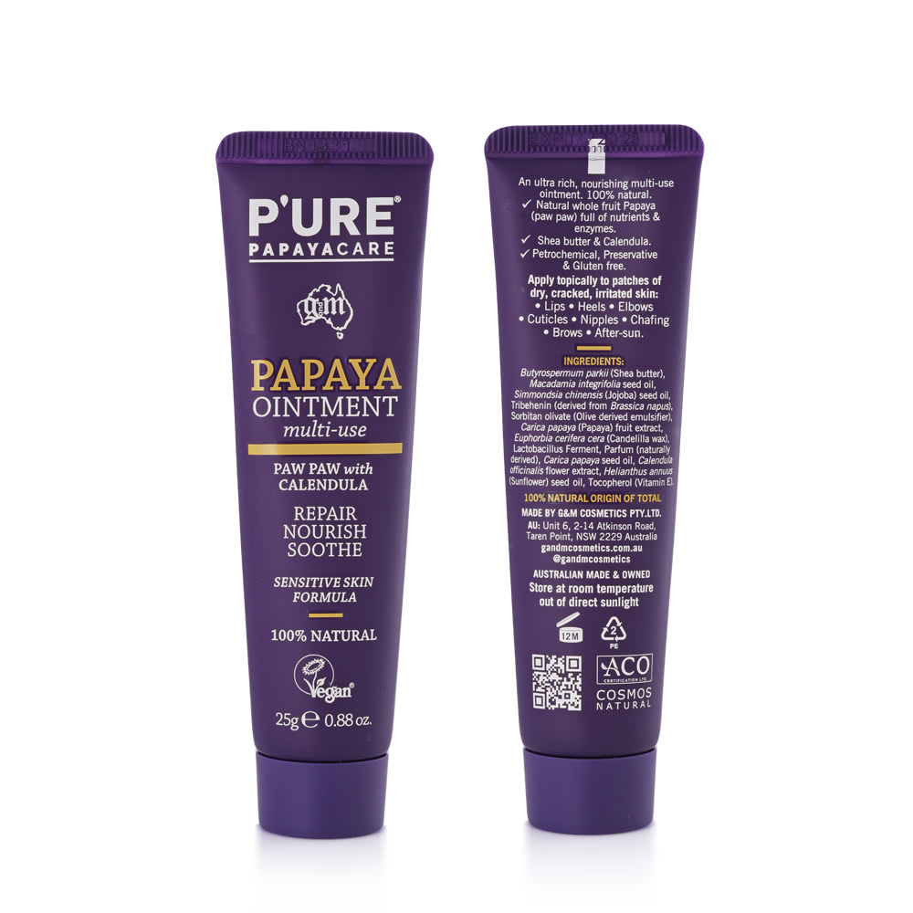 【澳洲Pure Papayacare】木瓜軟膏含金盞花(4入組 25g/條), , large