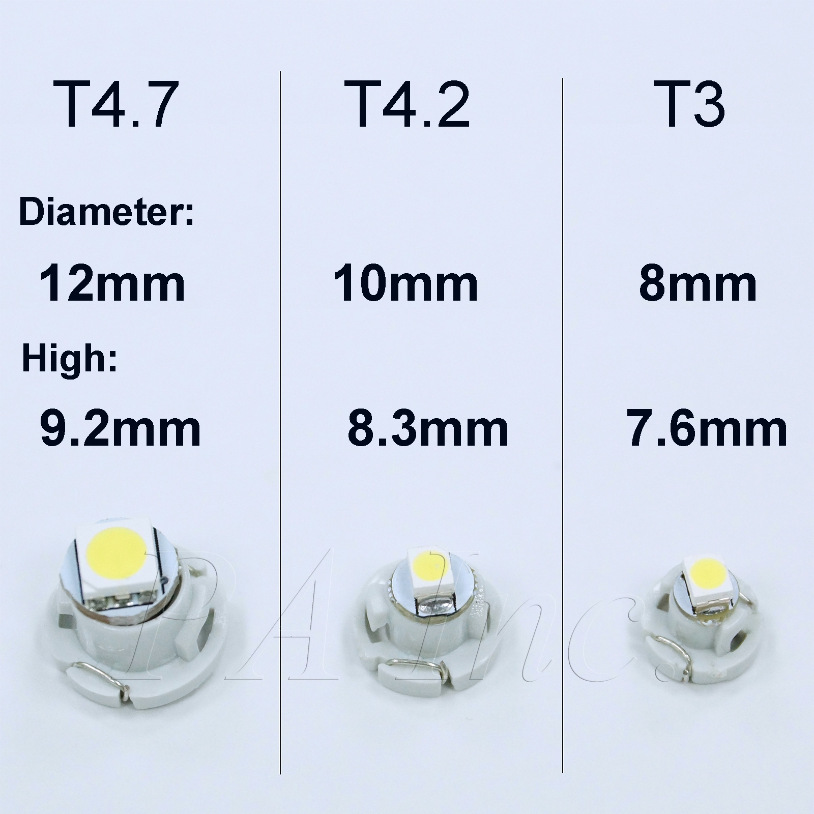 [PA LED] LED 燈泡 儀表燈 時鐘燈 空調燈 面板燈 中控台燈, , large