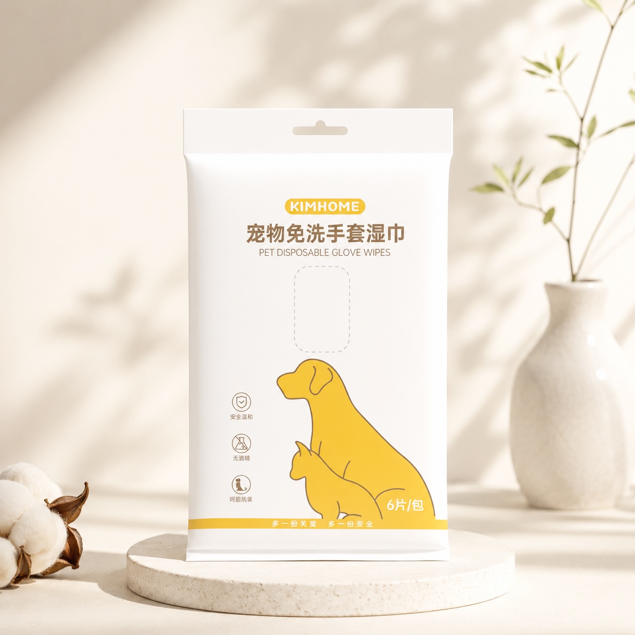 手套濕巾 6片裝 寵物清潔手套 寵物乾洗澡 寵物免洗手套 乾洗 清潔 寵物 乾洗手套 寵物免洗手套濕巾 寵物洗澡, , large