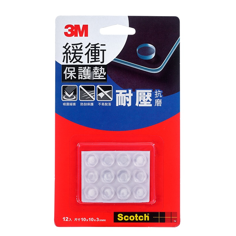 3M 緩衝保護墊-透明, , large