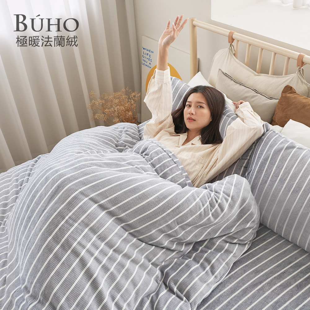 BUHO 極柔暖法蘭絨單人床包二件組-(多款任選), , large