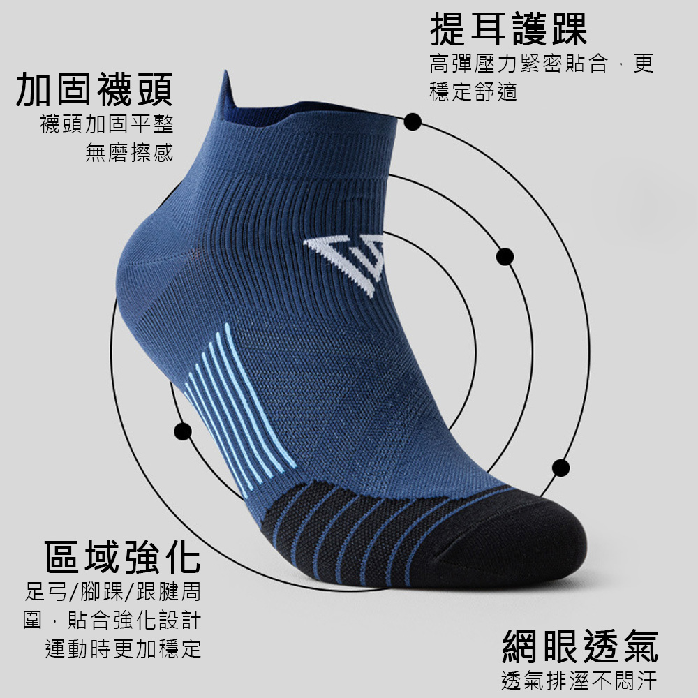 【KISSDIAMOND】專業健身運動速乾壓力襪5雙組KDG-W01, , large