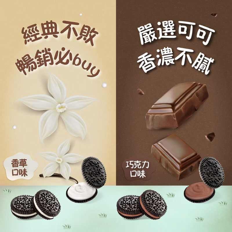 迷你奧利奧巧克力夾心餅乾 分享組 816g/箱, , large
