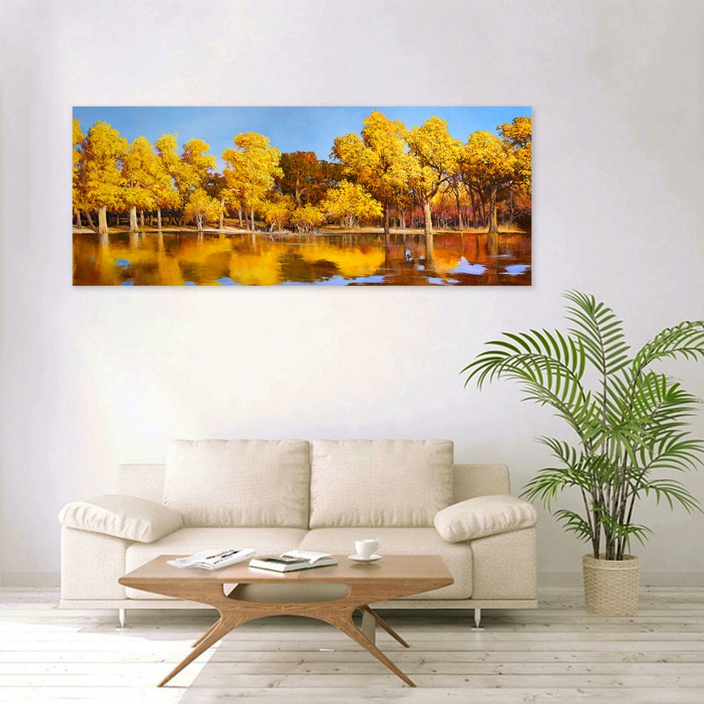 【御畫房】金秋時節 國家一級畫師手繪油畫60&times;120cm(VF-37), , large