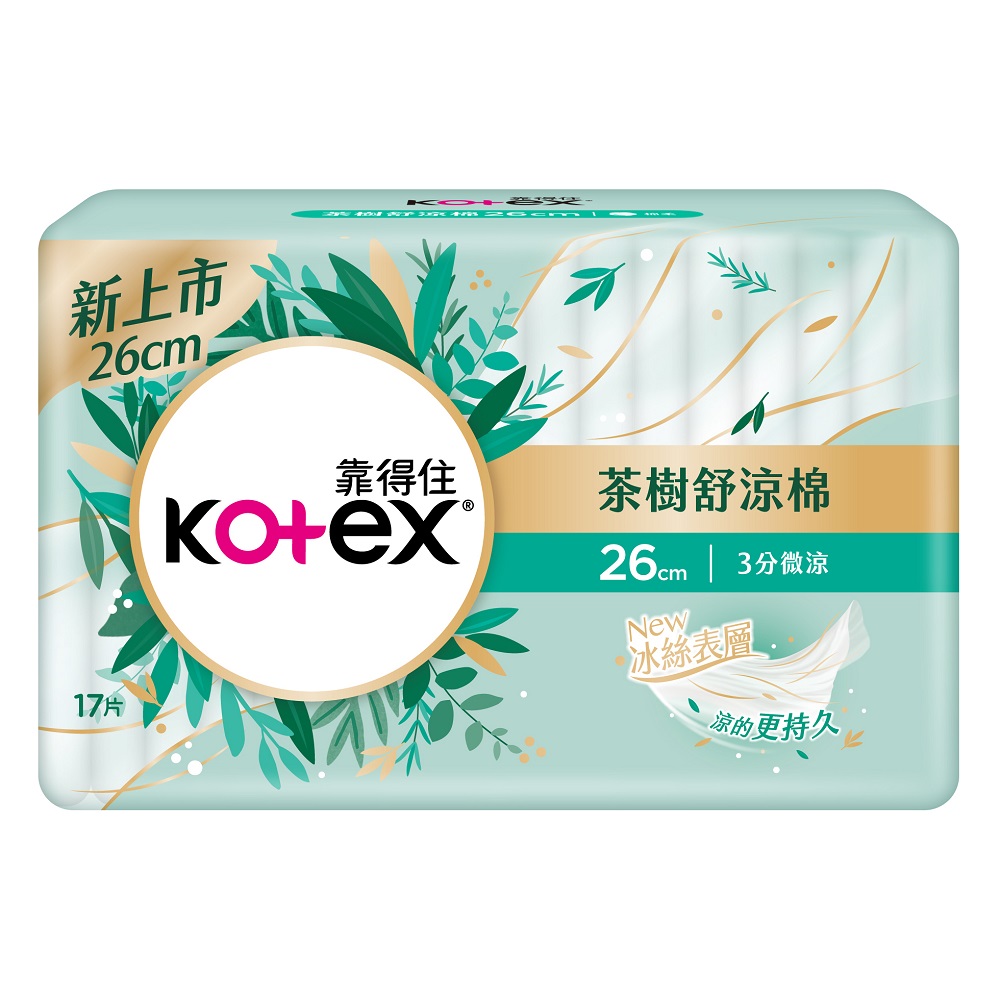 Kotex cooling pad 26cm  17p, , large