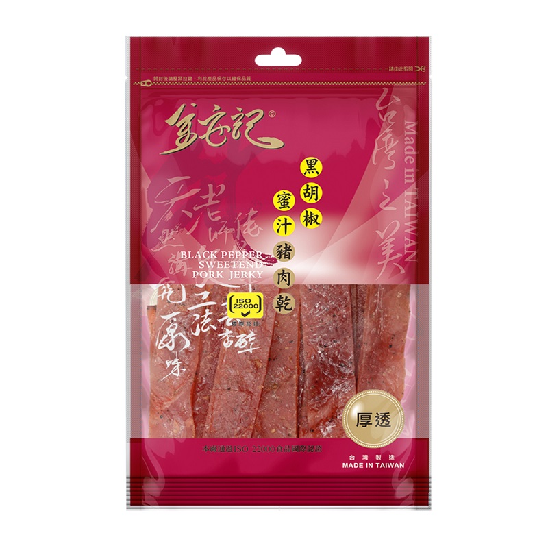 金安記老滷醬汁黑胡椒蜜汁豬肉乾, , large