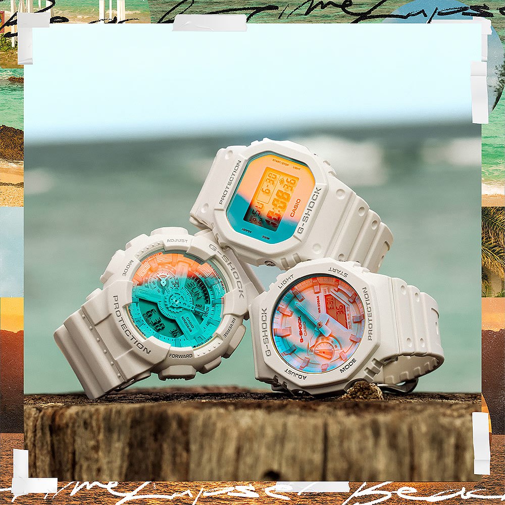 CASIO 卡西歐 G-SHOCK 彩色鏡面方型手錶 電子錶 DW-5600TL-7, , large