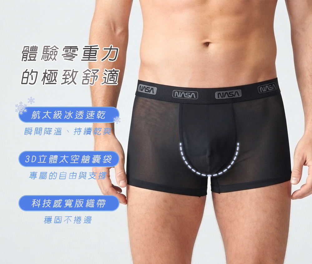 航太系列無痕冰透速乾貼身褲【ONEDER 旺達棉品】NS-CM1106, , large