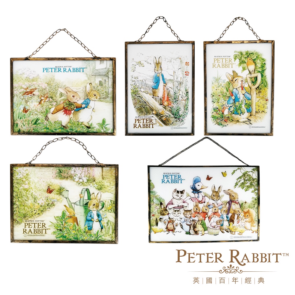 【世豐】PETER RABBIT 比得兔 經典玻璃壁飾-比得兔樂園, , large