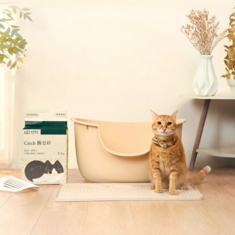 GRASS CAT &ndash; Catch Enzyme Tofu Cat Litter（2.5kg）, , large